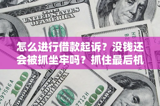 济南怎么进行借款起诉？没钱还会被抓坐牢吗？抓住最后机会！