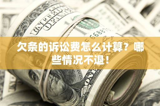 济南欠条的诉讼费怎么计算？哪些情况不退！