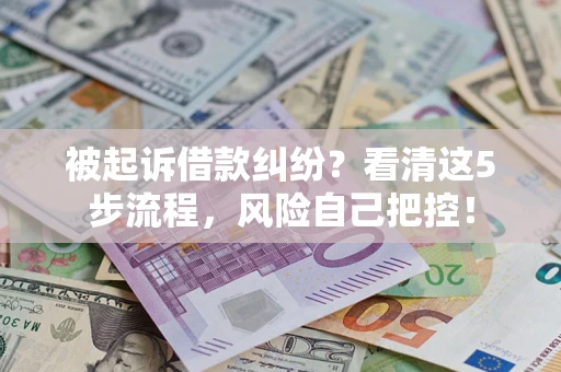 济南被起诉借款纠纷？看清这5步流程，风险自己把控！