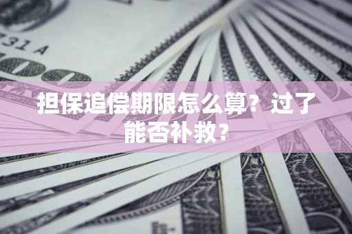济南担保追偿期限怎么算？过了能否补救？